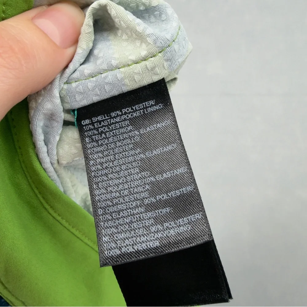 The North Face Green & Blue Striped Whitecap Board Shorts Sz 38